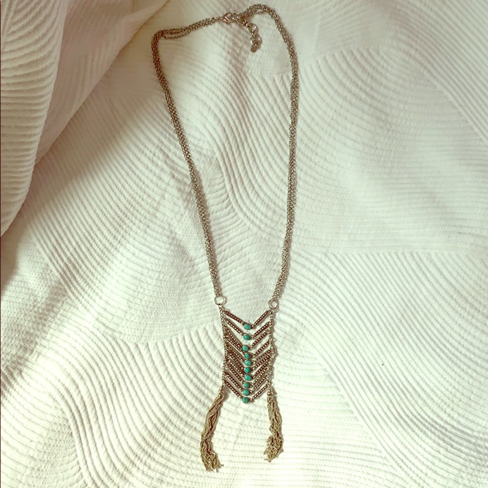 Lucky Brand tribal turquoise necklace